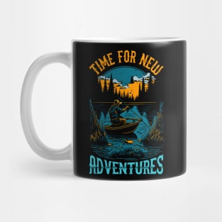 Time for new Adventures | Funny Fishing lover Mug